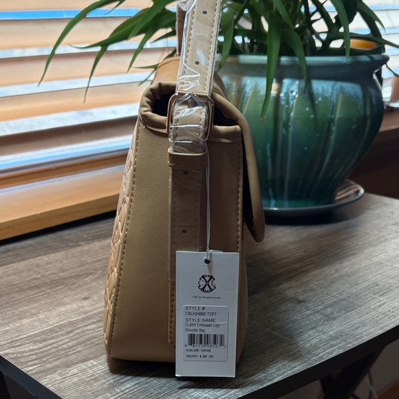 Christian Lacroix Toffee Embossed Shoulder Bag - Picture 3 of 13